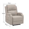 Bergere Reclinable Casanova Power 1 Cuerpo Beige