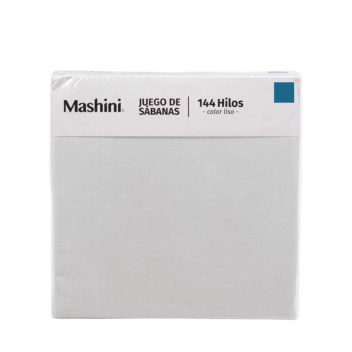 Juego de S&aacute;banas Mashini 144 Hilos 1,5 Plazas Liso Gris