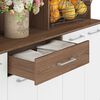 Mueble de Cocina Vekkahome Emi 1 Cajón 12 Puertas Café
