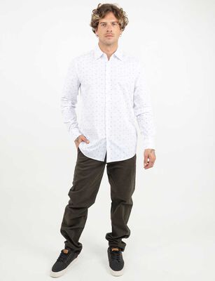 Imagen 2 del producto Camisa Manga Larga Hombre Zibel Blanco, Navy, Negro