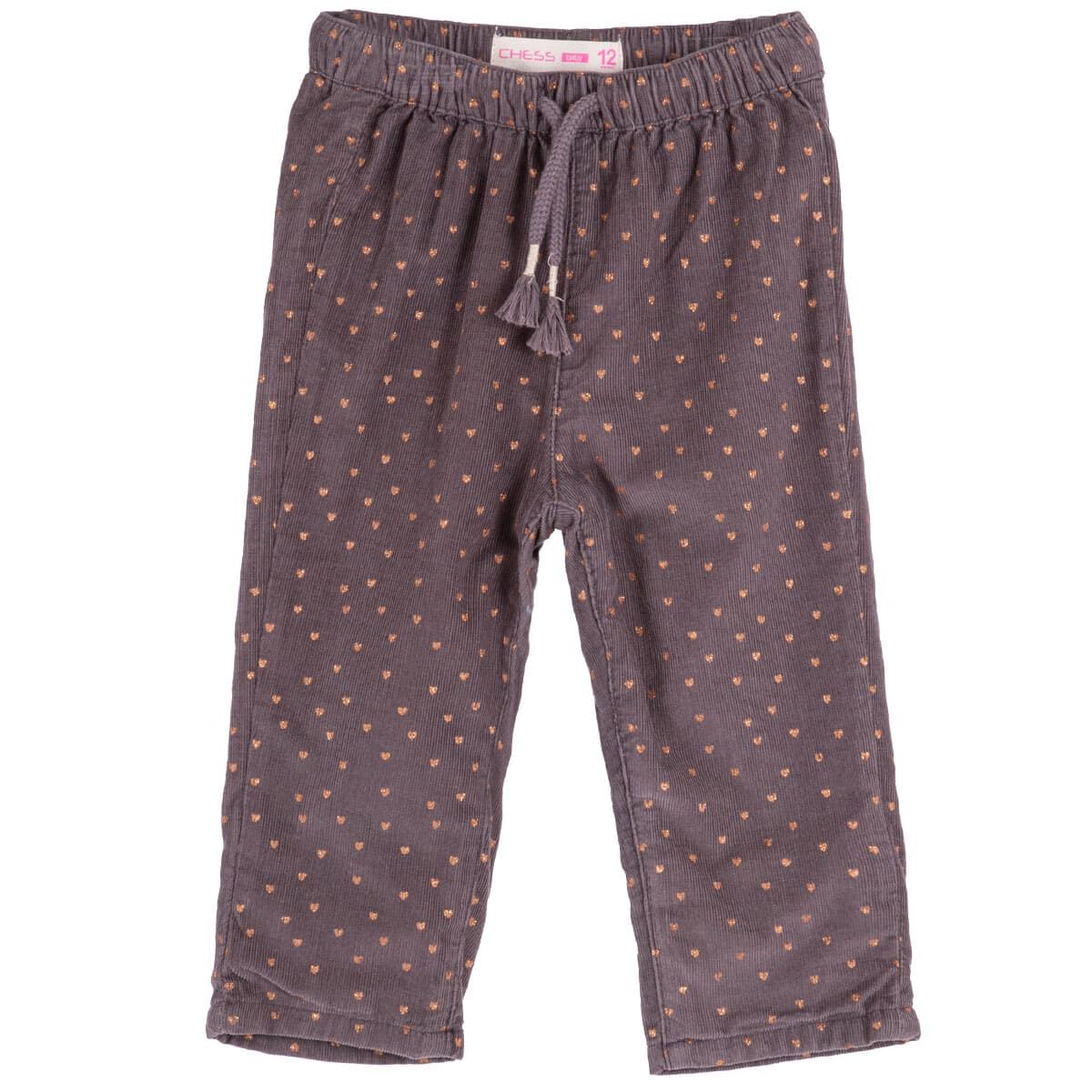 Pantalón de Algodón Beba Chess Baby