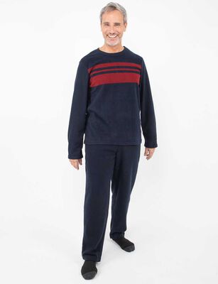 Imagen 2 del producto Pijama Larga Polar Manga Larga Hombre Portman Club Azul, Negro, Verde