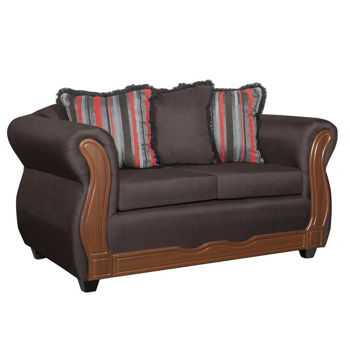 Juego de Living Black Factory Sofia 5 Cuerpos Caf&eacute;