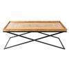Mesa de Centro Innovamuebles Monarca 2 Bandejas Nogal Claro