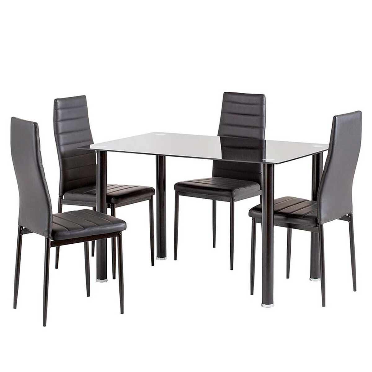 Combo Juego de Comedor Leblon 4 Sillas + Sofá Cama Casanova Mayorca 3 Cuerpos