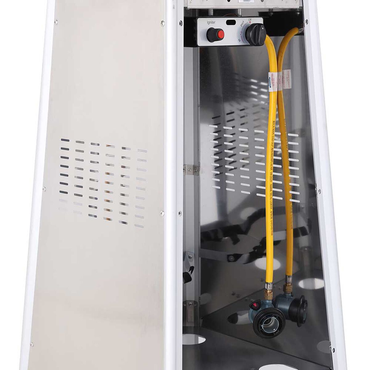 Estufa a Gas Exterior Terraza Klyma Obelisk LW Inox 1,8 mts.