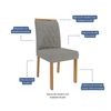 Juego de comedor Decocasa Carol 4 Sillas Off White