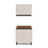 Kit Cocina Modular Premier Vekkahome 4 Puertas Beige