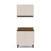 Kit Cocina Modular Premier Vekkahome 4 Puertas Beige