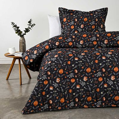 Cubrecama American Family 1,5 Plazas Reiny Negro