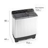 Lavadora Semi Autom&aacute;tica Mademsa MWMSAT6W 6 kg