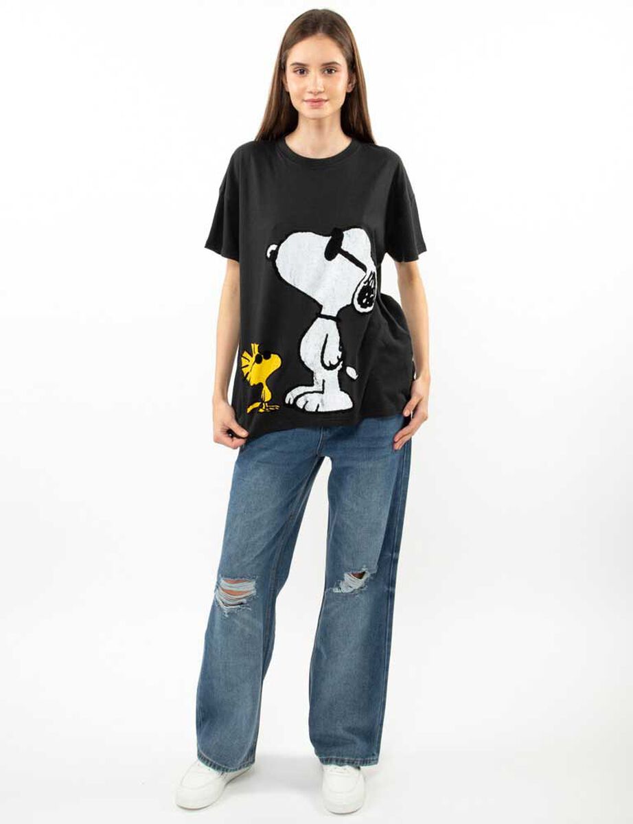 Polera Dibujos Animados Manga Corta Mujer Icono