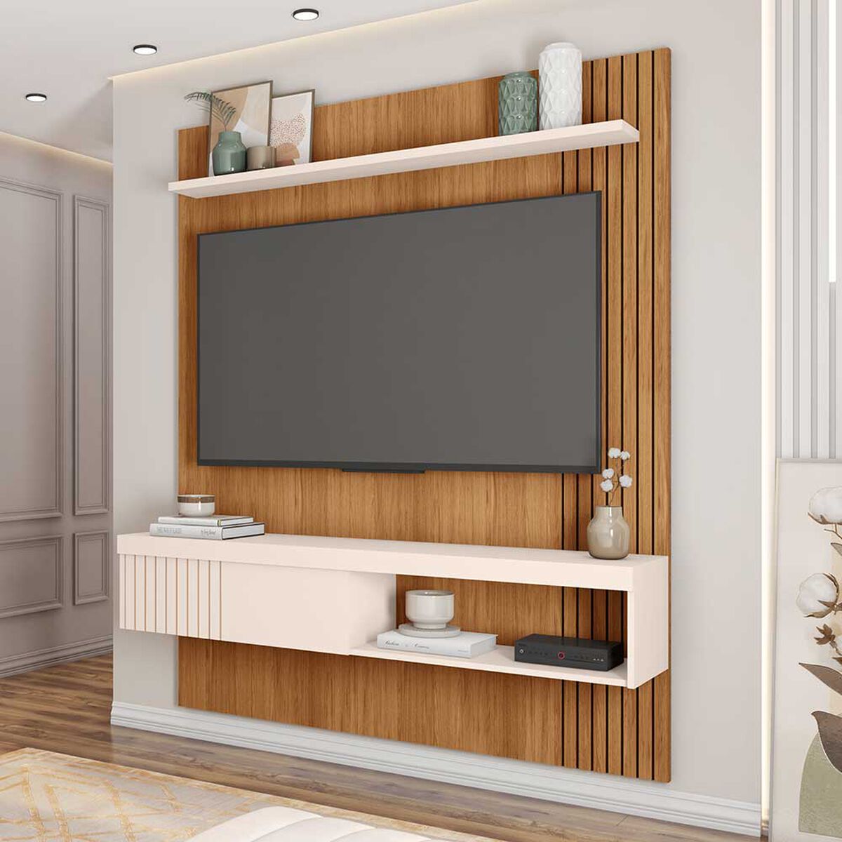 Panel Decocasa Jade Hasta 55" Castaño Ow