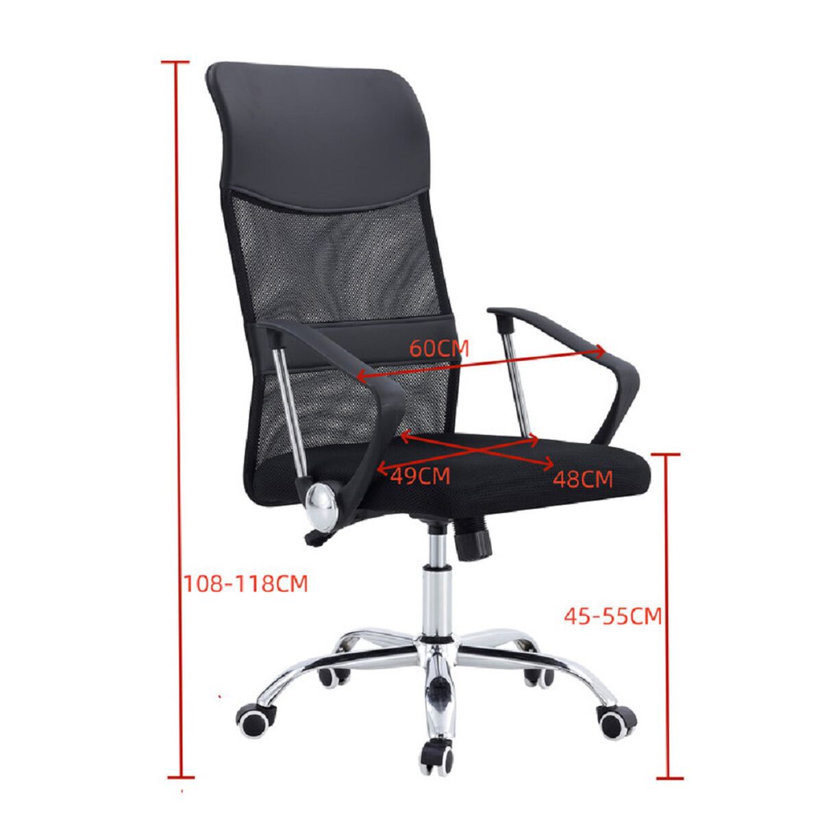 Silla Escritorio Arthome BM-526 Negro