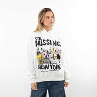 Polerón Con Estampado Mujer Icono Blanco