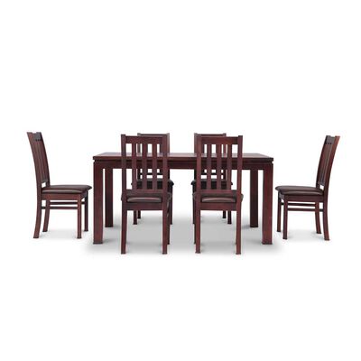 Imagen 1 del producto Juego de Comedor CIC Ñuble Chocolate 6 Sillas