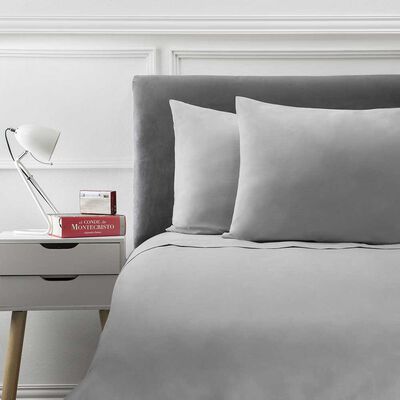 Imagen 1 del producto Juego de Sábanas Liso Casanova 144 Hilos King Gris