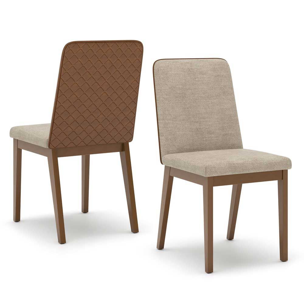 Set 2 Sillas Comedor Home Mobili Dominga Café