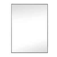 Espejo Marco Aluminio Vgo para Colgar Rectangular 60 x 50 cm Grafito
