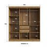 Closet Exit Florencia 6 Puertas Nogueira Off White
