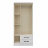 Clóset Vekkahome Pequim 3 Puertas 2 Cajones Blanco