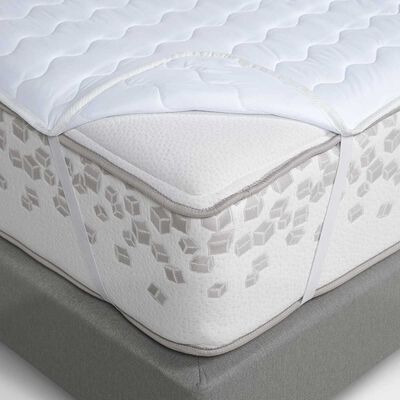 Imagen 2 del producto Cubrecolchón Rosen King Light Microfibra Blanco