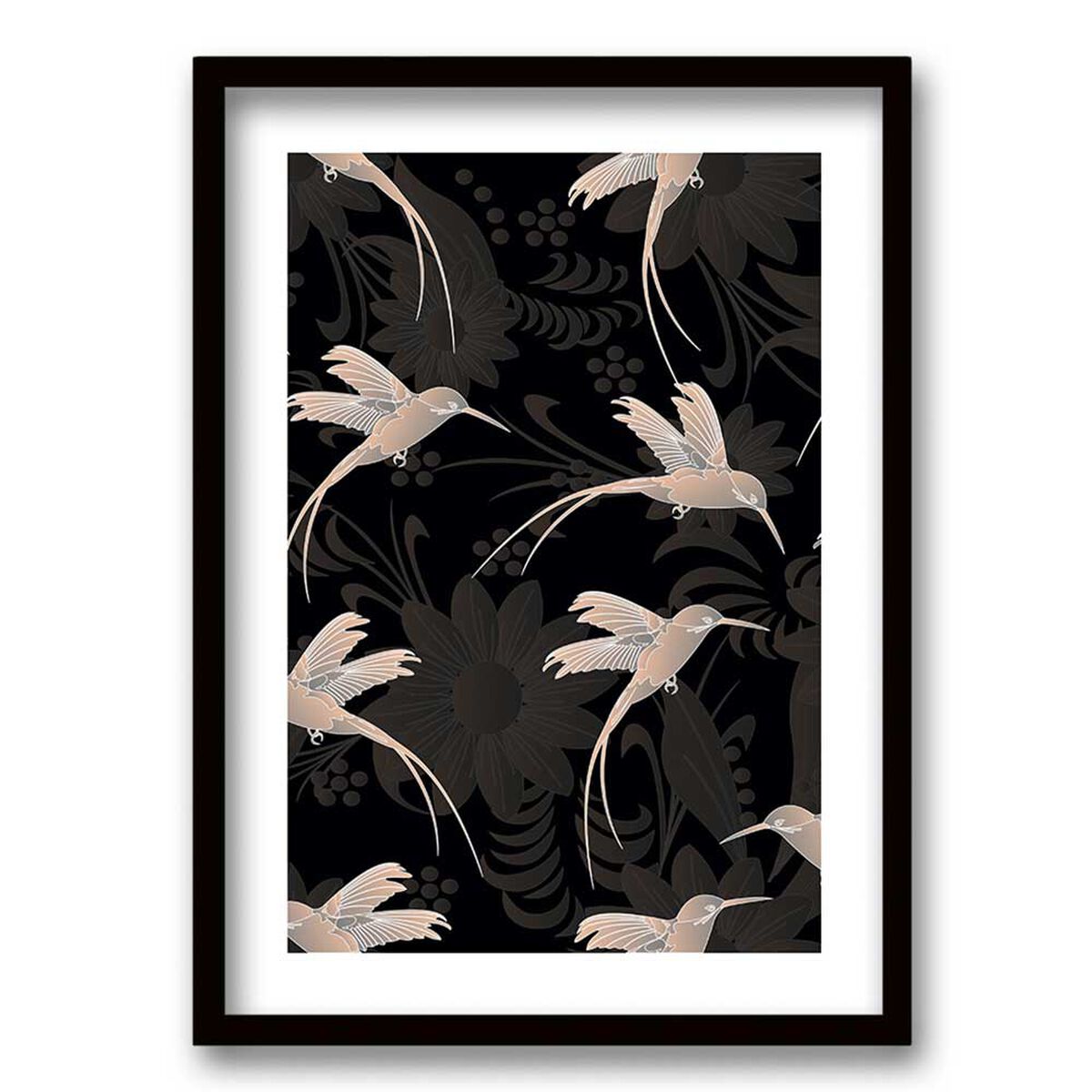 Cuadro Decorativo Retela Colibrí 70 x 50 cm