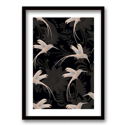 Cuadro Decorativo Retela Colibrí 70 x 50 cm