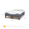 Cama Europea CIC Base Dividida 2 Plazas Alaska + Almohadas Viscoelásticas