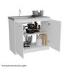 Mueble de Cocina Inferior TuHome Napoles 2 Puertas Blanco
