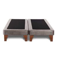 Base Europea Dividida Latam Home King Zen Cuero Gris