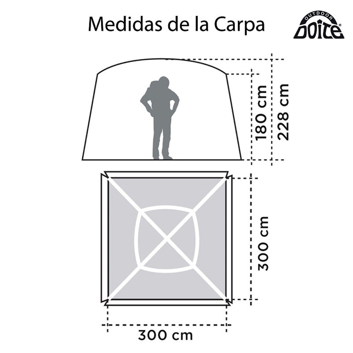 Carpa Doite para 8 Personas