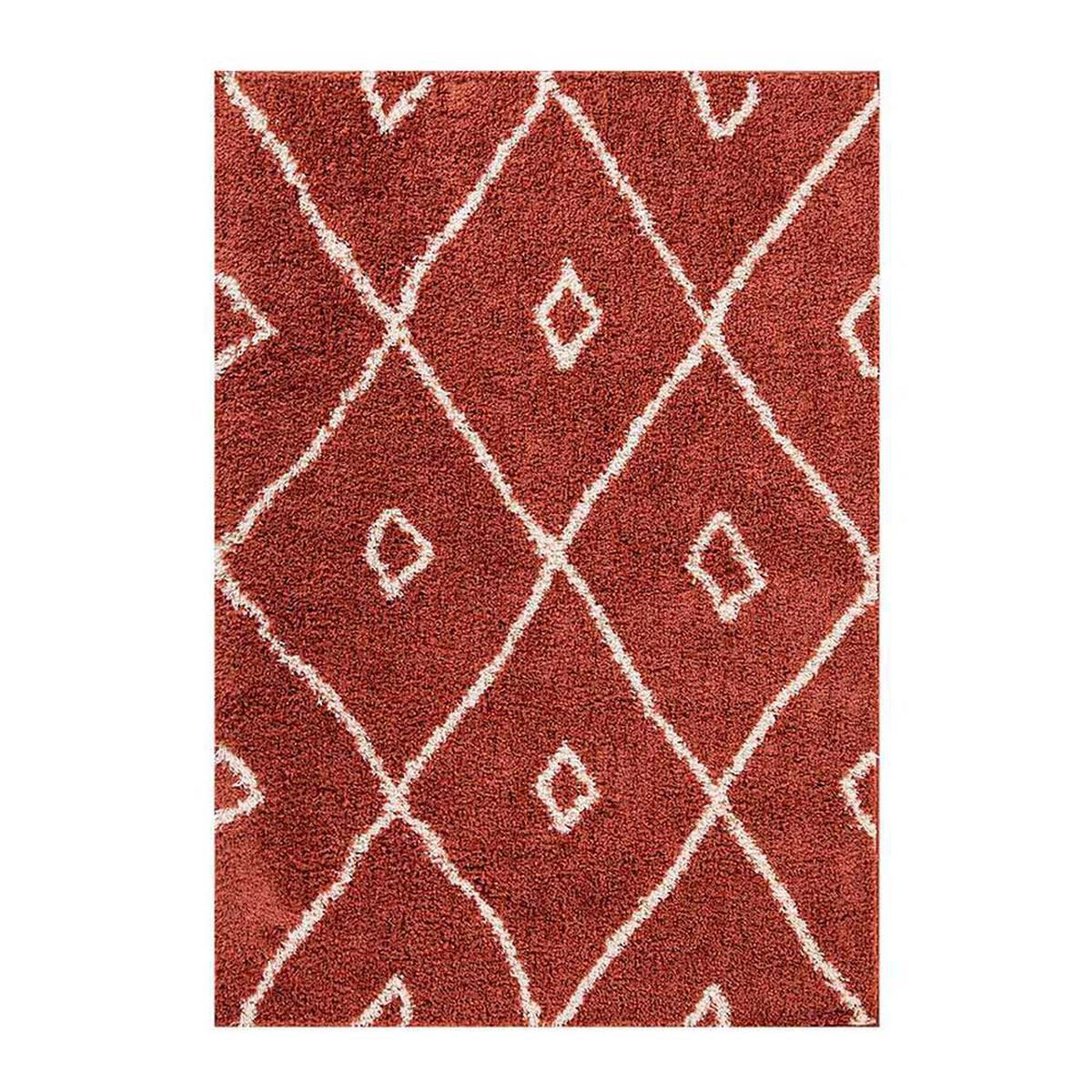 Alfombra Idetex Shaggy Guiza 170 x 230 cm Rojo