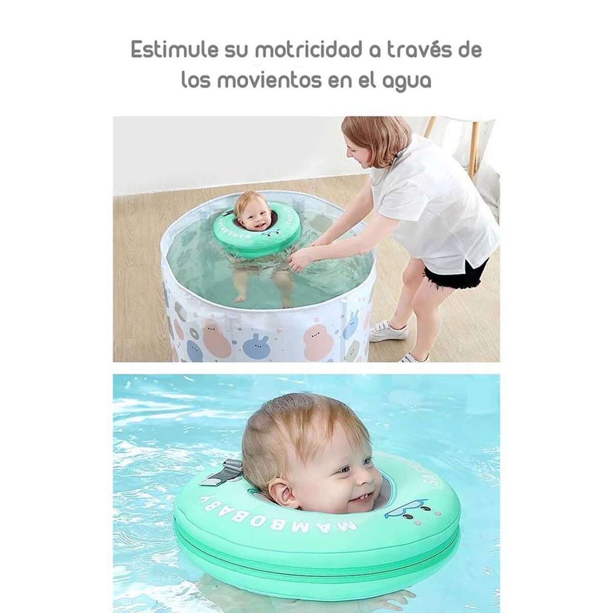 Flotador de Cuello Para Bebé Verde By Lubabycas