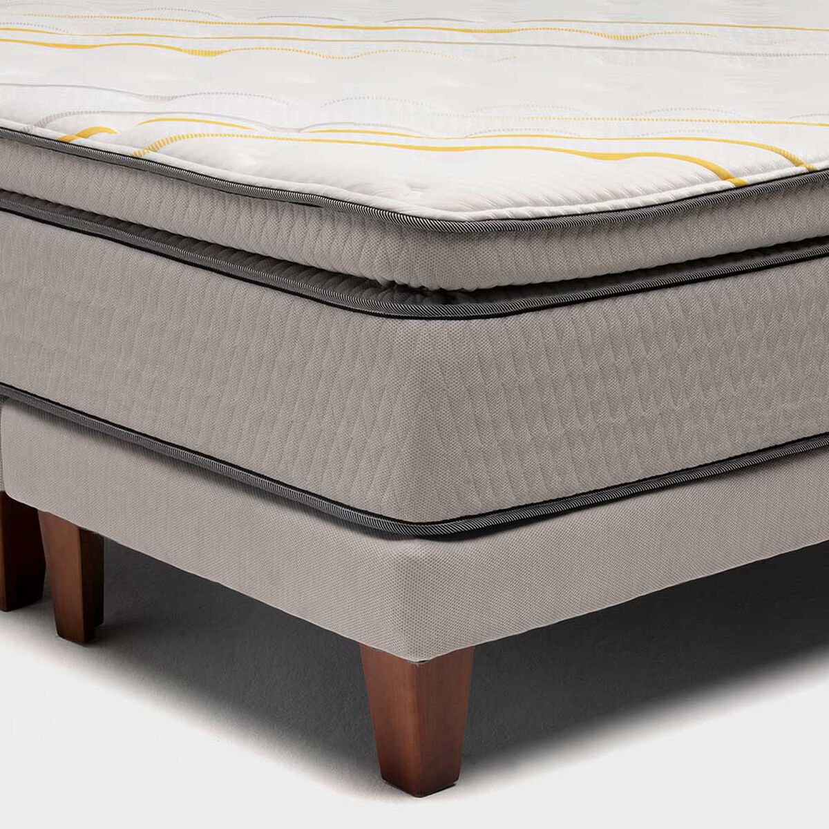 Cama Europea Simmons King Moonlight + Respaldo