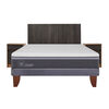 Cama Europea CIC 2 Plazas Ortopedic Advance + Respaldo + 2 Veladores