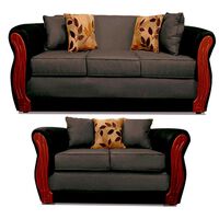 Juego de Living Elegant Detail Girona Sofá 3 Cuerpos + Sofá 2 Cuerpos Gris