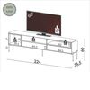 Rack Decocasa R425 Hasta 82" Natural