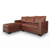Seccional Izquierdo Muebles MPR Denver 4 Cuerpos Caf&eacute;