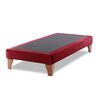 Base Europea Dividida Latam Home 1,5 Plazas Zen Tela Velvet Burdeo