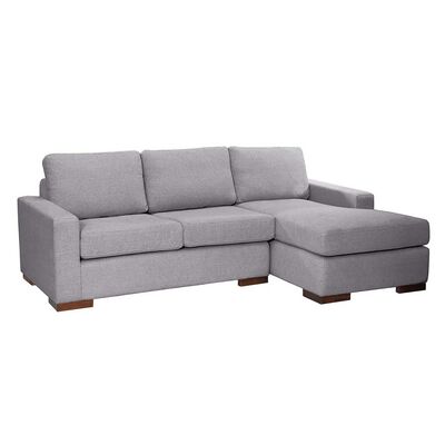 Sofá Seccional Derecho Latam Home Livorno 3 Cuerpos Gris Claro