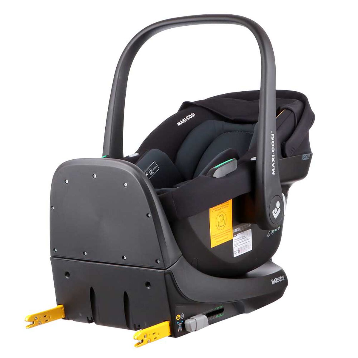 Silla Auto Nido Cabriofix Black+Familyfix S Black Maxi-Cosi