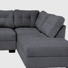 Seccional Derecho Muebles MPR Edimburgo 5 Cuerpos Gris Oscuro