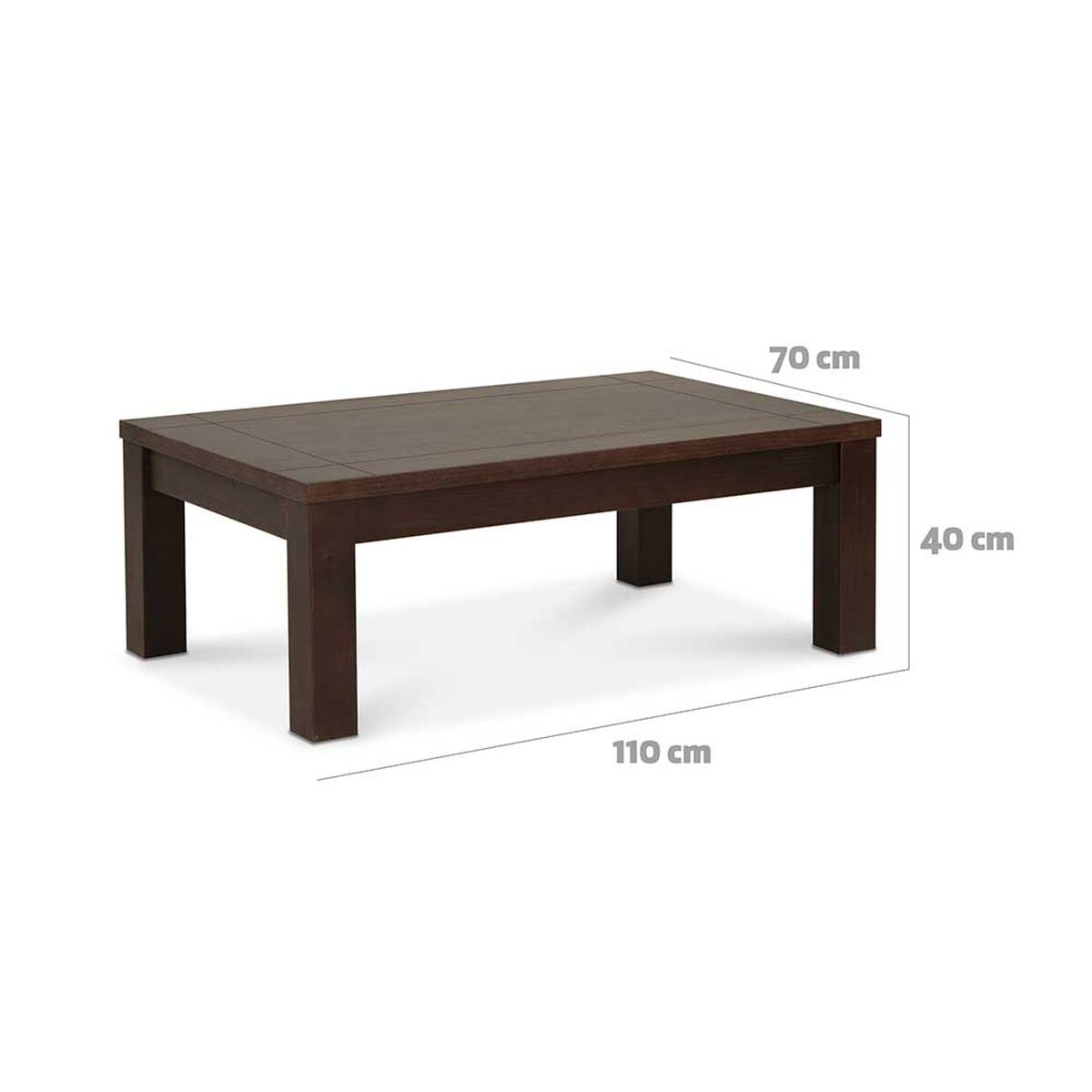 Mesa de Centro CIC Ñuble Chocolate