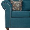 Juego de Living Essenza Amparo Sofá 3 Cuerpos + Dos Sillones 1 Cuerpo Turquesa
