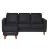 Sofá Seccional Intercambiable Latam Home Venecia 3 Cuerpos Negro
