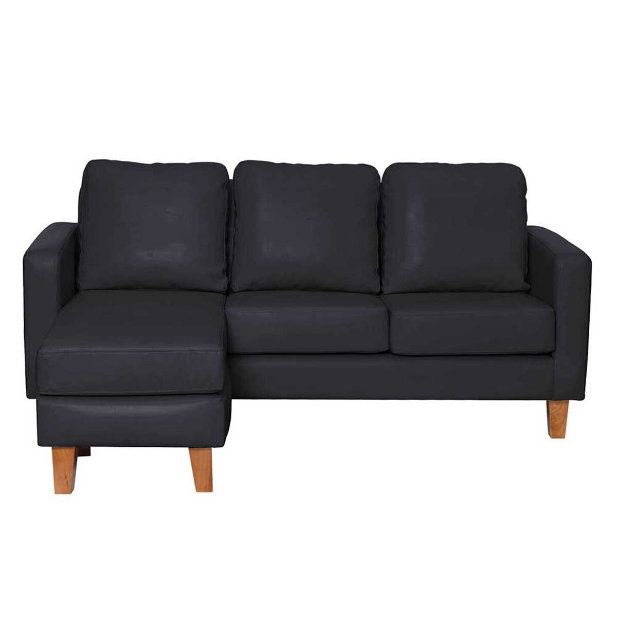 Sofá Seccional Intercambiable Latam Home Venecia 3 Cuerpos Negro