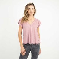 Blusa Manga Corta Mujer Zibel Rosado