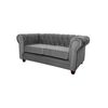 Sofá Barra Design Chesterfield 2 Cuerpos Gris