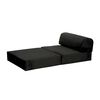 Sof&aacute; Cama Latam Home Velvet Siena 1 Cuerpo Negro